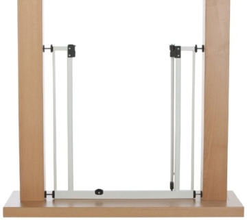 Impag Türschutzgitter Treppenschutzgitter 62 - 222 cm selbstschließend - zum Klemmen - ohne Bohren EasyStep + 20 Weiß - 