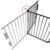 KIDUKU® Kaminschutzgitter Metall Laufgitter Laufstall Absperrgitter Türschutzgitter für Kinder-Sicherung, 310 cm Länge, schwarz - 