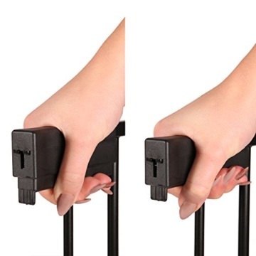 KIDUKU® Kaminschutzgitter Metall Laufgitter Laufstall Absperrgitter Türschutzgitter für Kinder-Sicherung, 310 cm Länge, schwarz - 