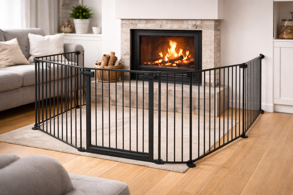 Kaminschutzgitter – Sichere Wärme für Familien mit Kindern Kaminschutzgitter – Sichere Wärme für Familien mit Kindern